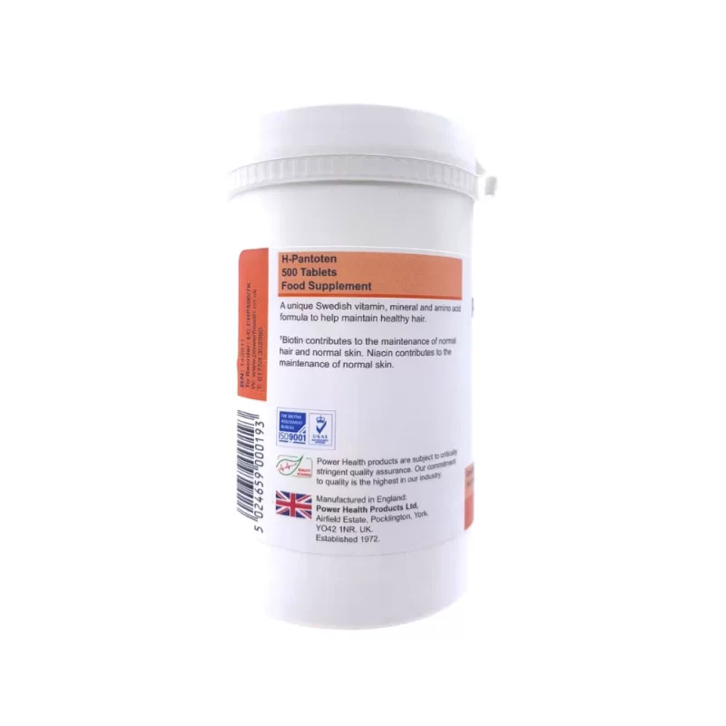H-Pantoten Hair Nutrition – 500 tablets - Image 2