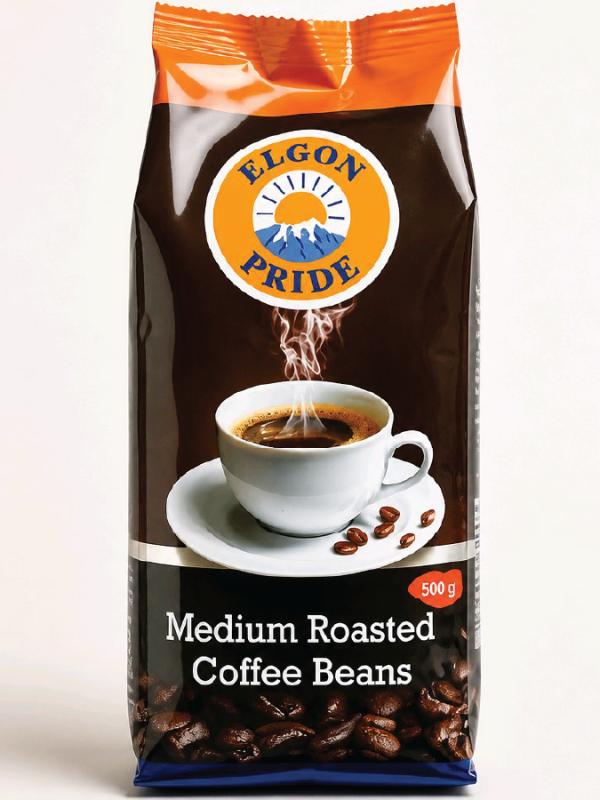 Elgon Pride Medium Roast Coffee Beans – 500g